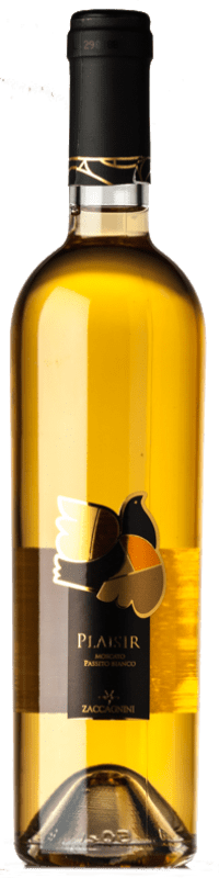 15,95 € Spedizione Gratuita | Vino Dolce Zaccagnini Plaisir Passito I.G.T. Colline Pescaresi Abruzzo Italia Moscato Bottiglia Medium 50 cl
