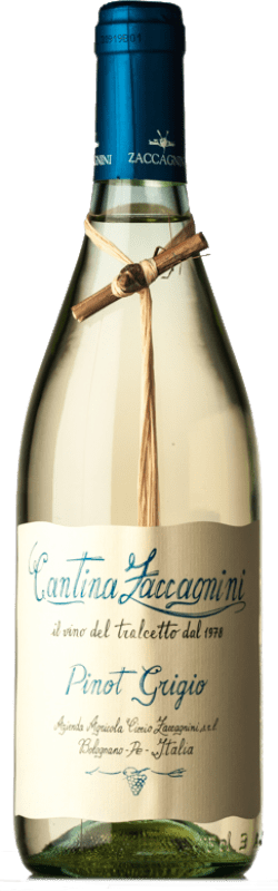10,95 € Kostenloser Versand | Weißwein Zaccagnini Tralcetto I.G.T. Colline Teatine Abruzzen Italien Pinot Grau Flasche 75 cl