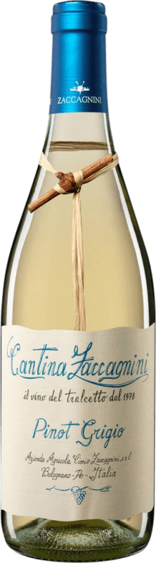 8,95 € Spedizione Gratuita | Vino bianco Zaccagnini Tralcetto I.G.T. Colline Teatine Abruzzo Italia Pinot Grigio Bottiglia 75 cl