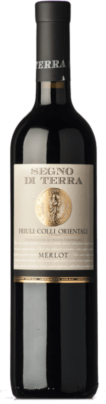 14,95 € Бесплатная доставка | Красное вино Zorzettig Segno di Terra D.O.C. Colli Orientali del Friuli Фриули-Венеция-Джулия Италия Merlot — Мерло Бутылка 75 cl
