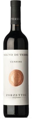 19,95 € Kostenloser Versand | Rotwein Zorzettig Cunfins Segno di Terra D.O.C. Colli Orientali del Friuli Friaul-Julisch Venetien Italien Refosco, Pignolo Flasche 75 cl