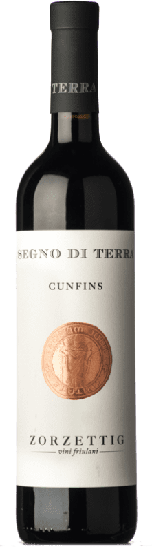19,95 € Бесплатная доставка | Красное вино Zorzettig Cunfins Segno di Terra D.O.C. Colli Orientali del Friuli Фриули-Венеция-Джулия Италия Refosco, Pignolo бутылка 75 cl