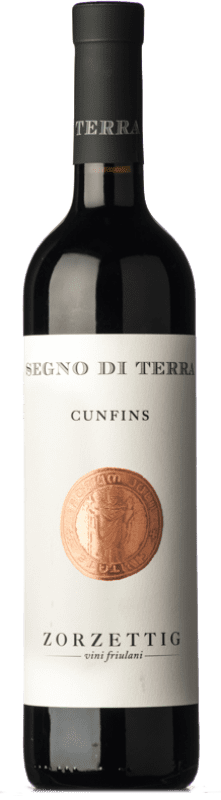 19,95 € Бесплатная доставка | Красное вино Zorzettig Cunfins Segno di Terra D.O.C. Colli Orientali del Friuli Фриули-Венеция-Джулия Италия Refosco — Рефоско, Pignolo — Пиньоло Бутылка 75 cl