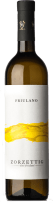 12,95 € Envio grátis | Vinho branco Zorzettig D.O.C. Colli Orientali del Friuli Friuli-Venezia Giulia Itália Friulano Garrafa 75 cl