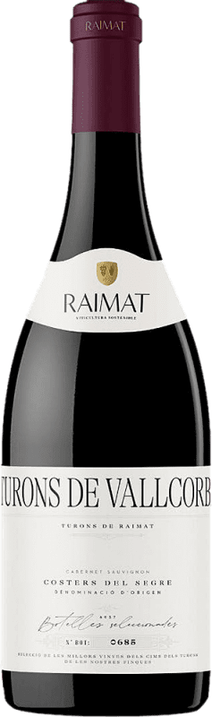 19,95 € Free Shipping | Red Wine Raimat Turons de Vallcorba D.O. Costers del Segre Catalonia Spain Cabernet Sauvignon Eco — Organic Bottle 75 cl