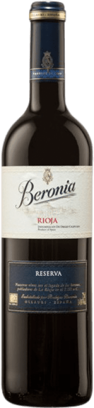 35,95 € Бесплатная доставка | Красное вино Beronia Резерв D.O.Ca. Rioja Ла-Риоха Испания Tempranillo, Graciano, Mazuelo бутылка Магнум 1,5 L