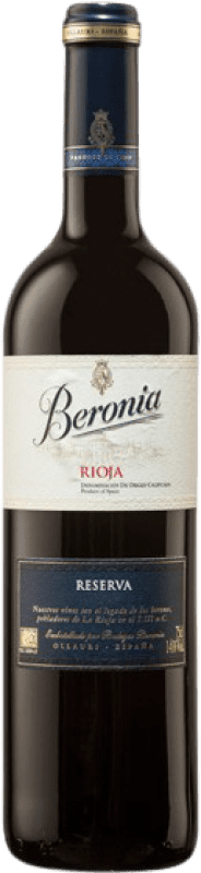 36,95 € Kostenloser Versand | Rotwein Beronia Reserve — Gereift D.O.Ca. Rioja La Rioja Spanien Tempranillo, Graciano, Mazuelo Magnumflasche 1,5 L