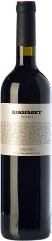 21,95 € 免费送货 | 红酒 Binifadet Negre I.G.P. Vi de la Terra de Illa de Menorca 巴利阿里群岛 西班牙 Merlot, Syrah 瓶子 75 cl