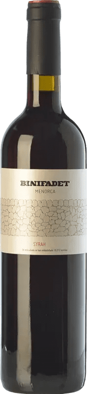 15,95 € Kostenloser Versand | Rotwein Binifadet Negre I.G.P. Vi de la Terra de Illa de Menorca Balearen Spanien Merlot, Syrah Flasche 75 cl