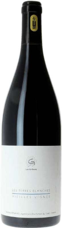 23,95 € Spedizione Gratuita | Vino Rosso Le Clos des Grillons Terres Blanches VV Vieilles Vignes — Vigne Vecchie Rhône Francia Syrah, Garnacha — Grenache Eco — Biologico Bottiglia 75 cl