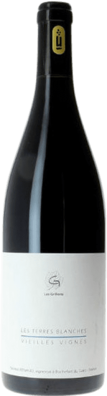 22,95 € Envío gratis | Vino tinto Le Clos des Grillons Terres Blanches Vieilles Vignes Rhône Francia Syrah, Garnacha Tintorera Botella 75 cl