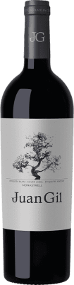 33,95 € 免费送货 | 红酒 Juan Gil Etiqueta Plata 12 Meses D.O. Jumilla 穆尔西亚地区 西班牙 Monastel de Rioja 瓶子 Magnum 1,5 L