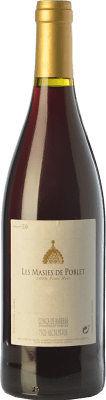 24,95 € Free Shipping | Red wine Abadia de Poblet Les Masies Crianza D.O. Conca de Barberà Catalonia Spain Pinot Black Bottle 75 cl