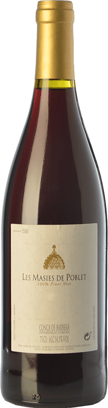 28,95 € Бесплатная доставка | Красное вино Abadia de Poblet Les Masies Crianza — Крианса D.O. Conca de Barberà Каталония Испания Pinot Noir — Пино Нуар Бутылка 75 cl