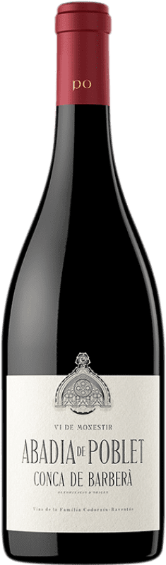 25,95 € Free Shipping | Red wine Abadia de Poblet Negre Aged D.O. Conca de Barberà Catalonia Spain Tempranillo, Grenache, Trepat, Garrut Bottle 75 cl