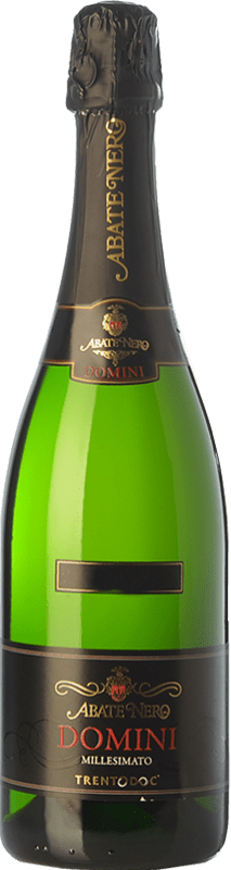 31,95 € 免费送货 | 白起泡酒 Abate Nero Domini 香槟 D.O.C. Trento 特伦蒂诺 意大利 Chardonnay 瓶子 75 cl