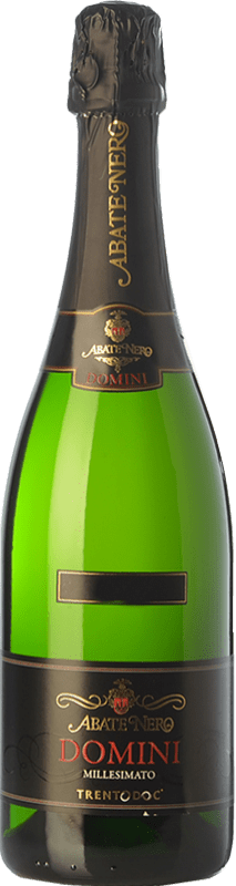 31,95 € Envoi gratuit | Vin Mousseux Blanc Abate Nero Domini Brut D.O.C. Trento Trentin Italie Chardonnay Bouteille 75 cl