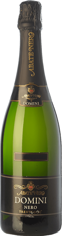 38,95 € Kostenloser Versand | Weißer Sekt Abate Nero Domini Nero Brut D.O.C. Trento Trentino Italien Spätburgunder Flasche 75 cl