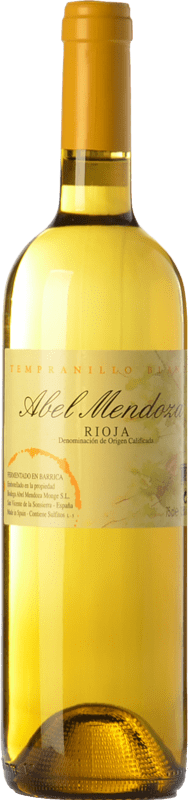33,95 € Envio grátis | Vinho branco Abel Mendoza Tempranillo Crianza D.O.Ca. Rioja La Rioja Espanha Tempranillo Branco Garrafa 75 cl