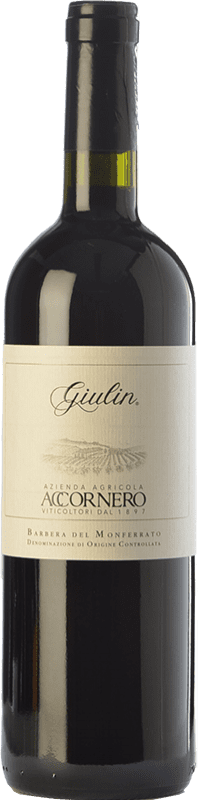 15,95 € Бесплатная доставка | Красное вино Accornero Giulin D.O.C. Barbera del Monferrato Пьемонте Италия Barbera — Барбера Бутылка 75 cl