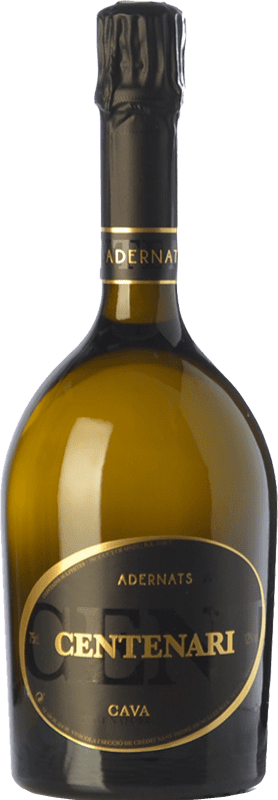 33,95 € 免费送货 | 白起泡酒 Adernats Centenari Brut Nature 预订 D.O. Cava 加泰罗尼亚 西班牙 Macabeo 瓶子 75 cl