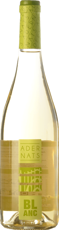 4,95 € Spedizione Gratuita | Vino bianco Adernats Blanc Giovane D.O. Tarragona Catalogna Spagna Macabeo, Xarel·lo, Parellada Bottiglia 75 cl