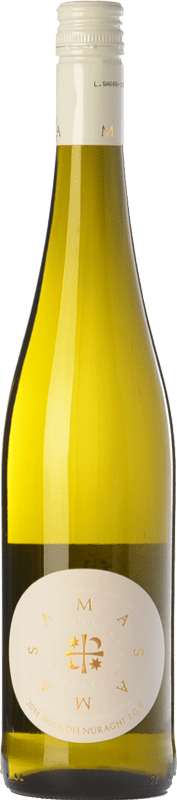 19,95 € Бесплатная доставка | Белое вино Agripunica Samas I.G.T. Isola dei Nuraghi Sardegna Италия Chardonnay — Шардоне, Vermentino — Верментино Бутылка 75 cl