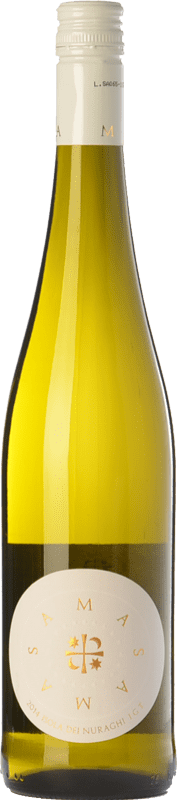 13,95 € Spedizione Gratuita | Vino bianco Agripunica Samas I.G.T. Isola dei Nuraghi sardegna Italia Chardonnay, Vermentino Bottiglia 75 cl