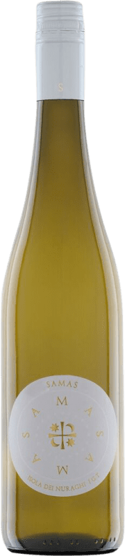 21,95 € Бесплатная доставка | Белое вино Agripunica Samas I.G.T. Isola dei Nuraghi Sardegna Италия Chardonnay — Шардоне, Vermentino — Верментино 75 cl