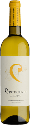 9,95 € Spedizione Gratuita | Vino bianco Agro de Bazán Contrapunto D.O. Rías Baixas Galizia Spagna Albariño Bottiglia 75 cl