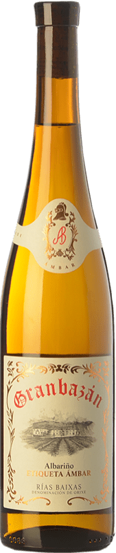 23,95 € Envío gratis | Vino blanco Agro de Bazán Granbazán Etiqueta Ámbar D.O. Rías Baixas Galicia España Albariño Botella 75 cl