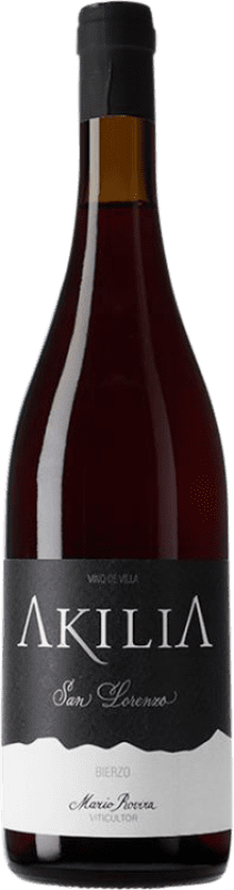 16,95 € Free Shipping | Red wine Akilia Villa San Lorenzo Crianza D.O. Bierzo Castilla y León Spain Mencía Bottle 75 cl