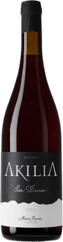 19,95 € Free Shipping | Red Wine Akilia Villa San Lorenzo Crianza — Aged D.O. Bierzo Castilla y León Spain Mencía Bottle 75 cl