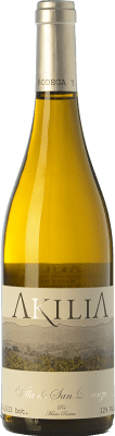 19,95 € Free Shipping | White wine Akilia Villa San Lorenzo Aged D.O. Bierzo Castilla y León Spain Palomino Fino, Doña Blanca Bottle 75 cl
