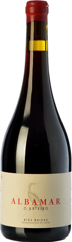 27,95 € Free Shipping | Red wine Albamar O Esteiro Young D.O. Rías Baixas Galicia Spain Mencía, Caíño Black, Espadeiro Bottle 75 cl
