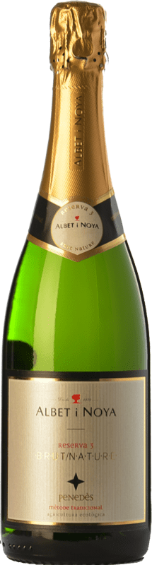 15,95 € Бесплатная доставка | Белое игристое вино Albet i Noya 3 Brut Nature — Брют Натюр Резерва D.O. Penedès Каталония Испания Macabeo — Макабео, Xarel·lo — Шарелло, Chardonnay — Шардоне, Parellada — Парельяда Eco — Эко Био Органический 75 cl