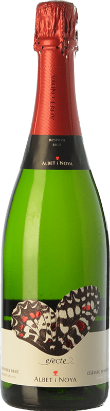 15,95 € 免费送货 | 白起泡酒 Albet i Noya Efecte 香槟 预订 D.O. Penedès 加泰罗尼亚 西班牙 Macabeo, Xarel·lo, Chardonnay, Parellada Eco 生态 有机 天然 瓶子 75 cl