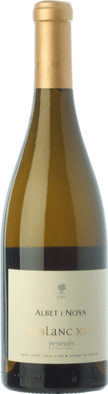 24,95 € Free Shipping | White wine Albet i Noya El Blanc XXV Aged D.O. Penedès Catalonia Spain Viognier, Marina Rion, Vidal Bottle 75 cl