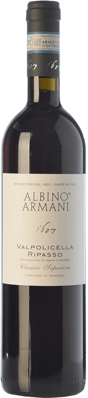 18,95 € Envoi gratuit | Vin Rouge Albino Armani Supérieur D.O.C. Valpolicella Ripasso Vénétie Italie Corvina, Rondinella, Corvinone Bouteille 75 cl