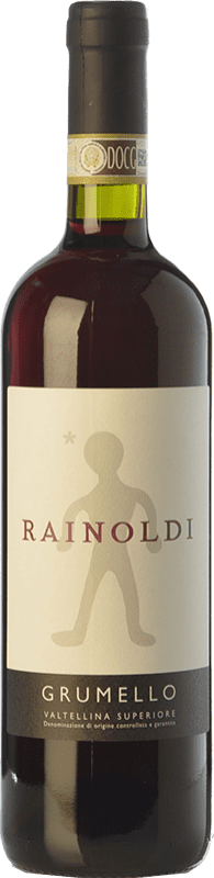 22,95 € Spedizione Gratuita | Vino rosso Rainoldi Grumello D.O.C.G. Valtellina Superiore lombardia Italia Nebbiolo Bottiglia 75 cl