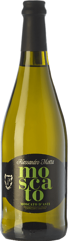 11,95 € 免费送货 | 甜酒 Alessandro Motta D.O.C.G. Moscato d'Asti 皮埃蒙特 意大利 Muscat White 瓶子 75 cl