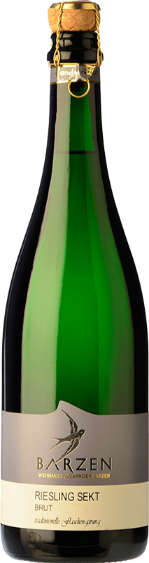 22,95 € 送料無料 | 白スパークリングワイン Barzen Sekt Brut Q.b.A. Mosel Rheinland-Pfälz ドイツ Riesling ボトル 75 cl