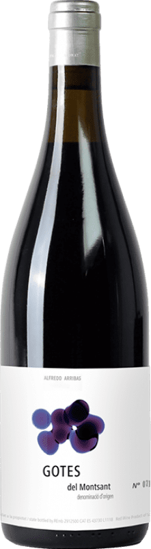 19,95 € 免费送货 | 红酒 Arribas Gotes 年轻的 D.O. Montsant 加泰罗尼亚 西班牙 Grenache, Carignan 瓶子 75 cl