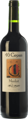 11,95 € 免费送货 | 红酒 Maestro Tejero 46 Cepas 年轻的 I.G.P. Vino de la Tierra de Castilla y León 卡斯蒂利亚莱昂 西班牙 Merlot 瓶子 75 cl