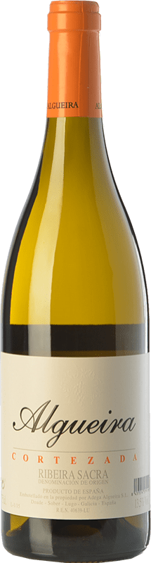 29,95 € Envío gratis | Vino blanco Algueira Cortezada D.O. Ribeira Sacra Galicia España Godello, Treixadura, Albariño Botella 75 cl