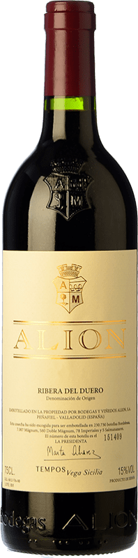 118,95 € Envoi gratuit | Vin rouge Alión Crianza D.O. Ribera del Duero Castille et Leon Espagne Tempranillo Bouteille 75 cl
