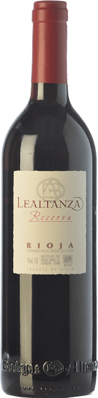 19,95 € Kostenloser Versand | Rotwein Altanza Lealtanza Reserve D.O.Ca. Rioja La Rioja Spanien Tempranillo Flasche 75 cl
