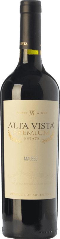15,95 € Free Shipping | Red Wine Altavista Premium Crianza — Aged I.G. Mendoza Mendoza Argentina Malbec Bottle 75 cl