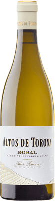 16,95 € Envio grátis | Vinho branco Altos de Torona Rosal D.O. Rías Baixas Galiza Espanha Loureiro, Albariño, Caíño Branco Garrafa 75 cl