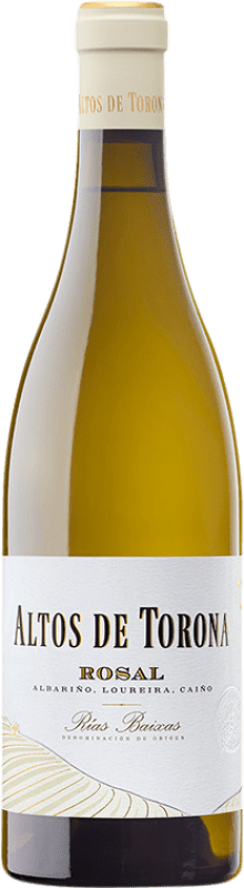 11,95 € Envio grátis | Vinho branco Altos de Torona Rosal D.O. Rías Baixas Galiza Espanha Loureiro, Albariño, Caíño Branco Garrafa 75 cl